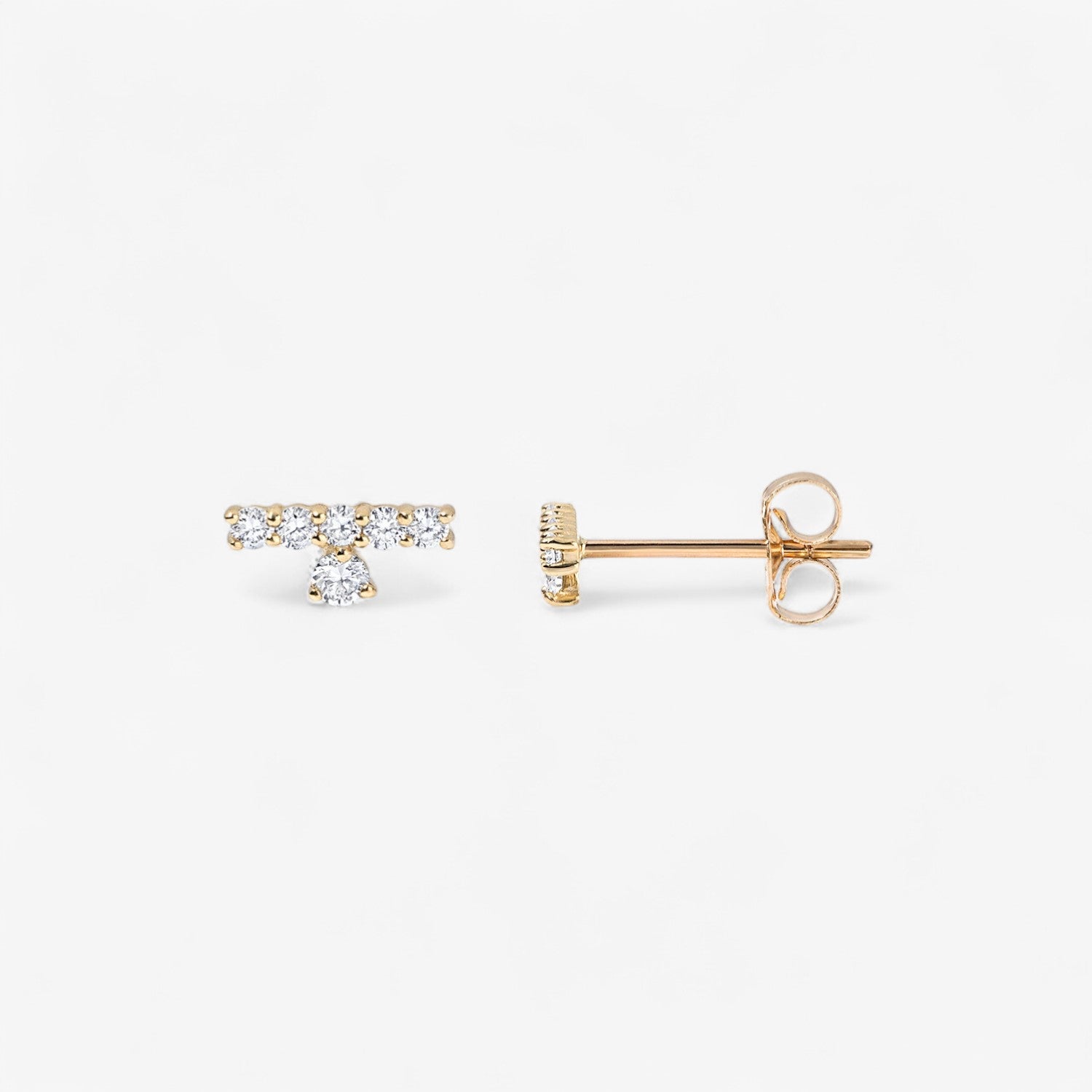 Astrid Diamond Bar Stud