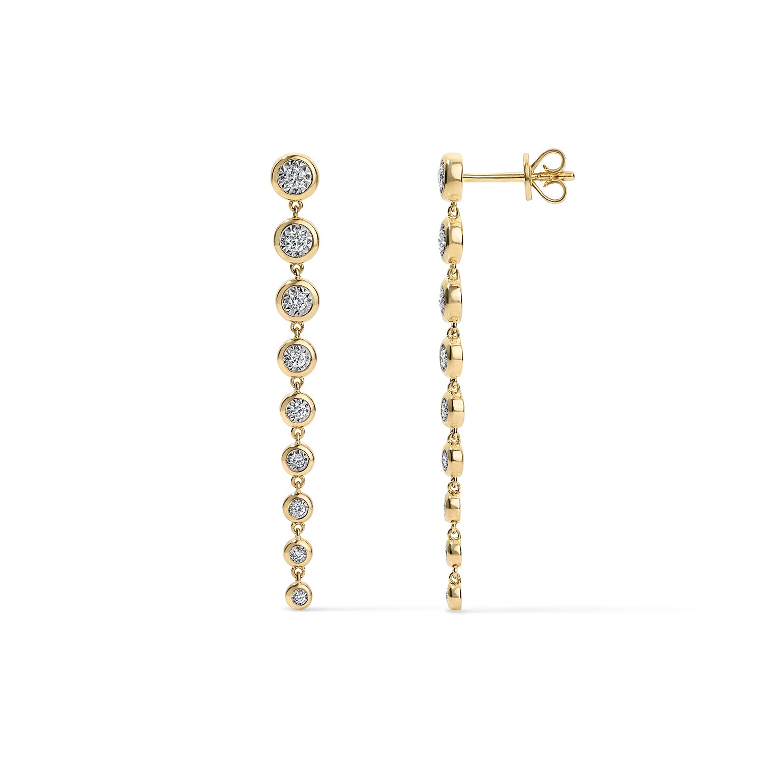 Maya Graduated Illusion Drop Earrings