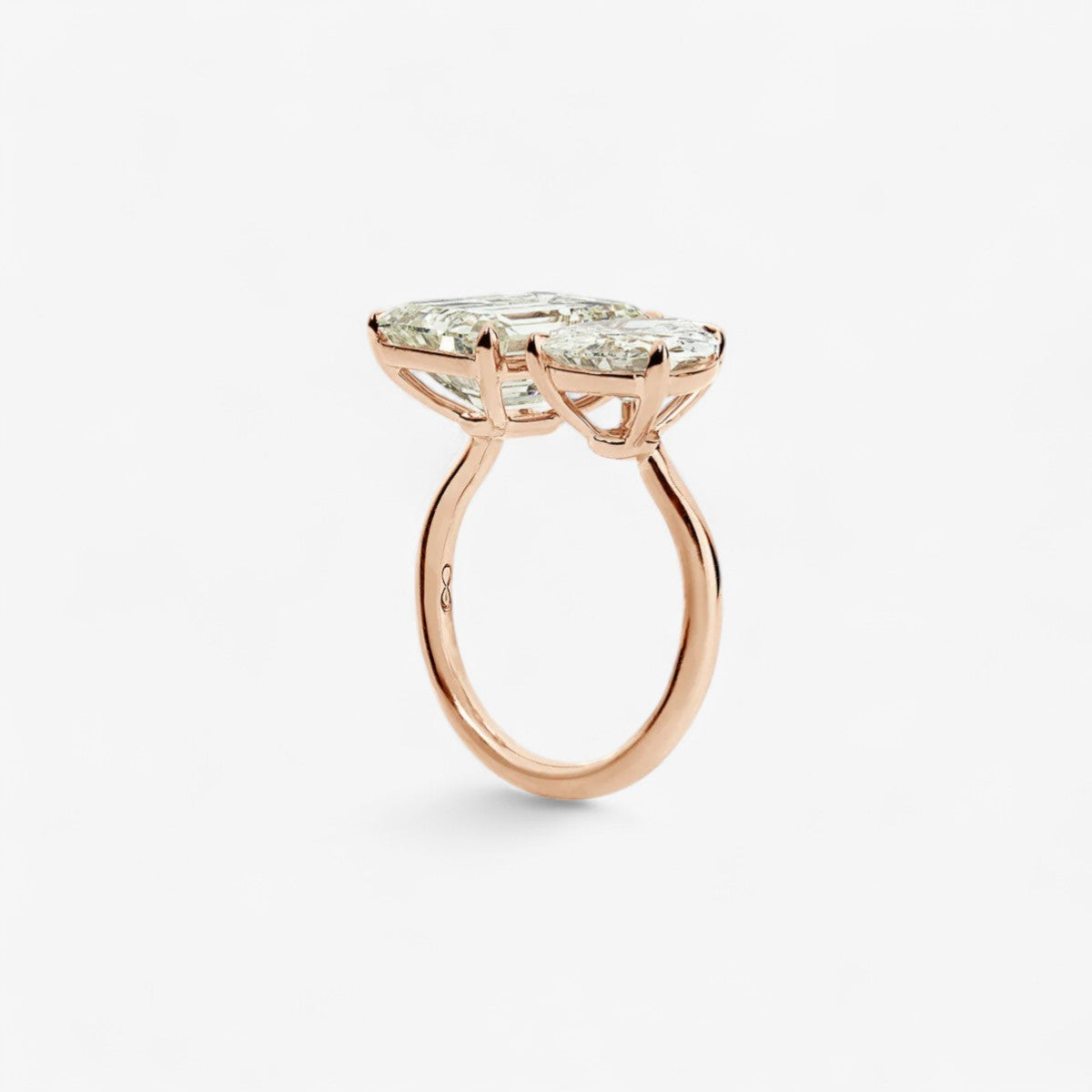 7.06ct 2 Stone Engagement Ring