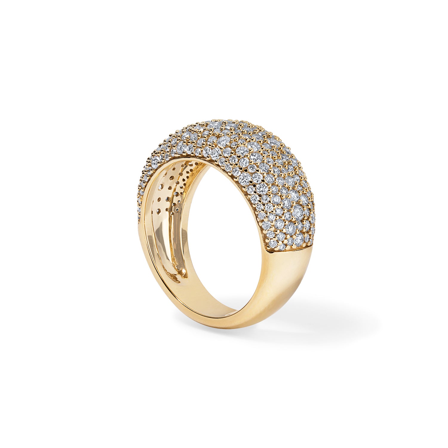 Pave Dome Cigar Ring