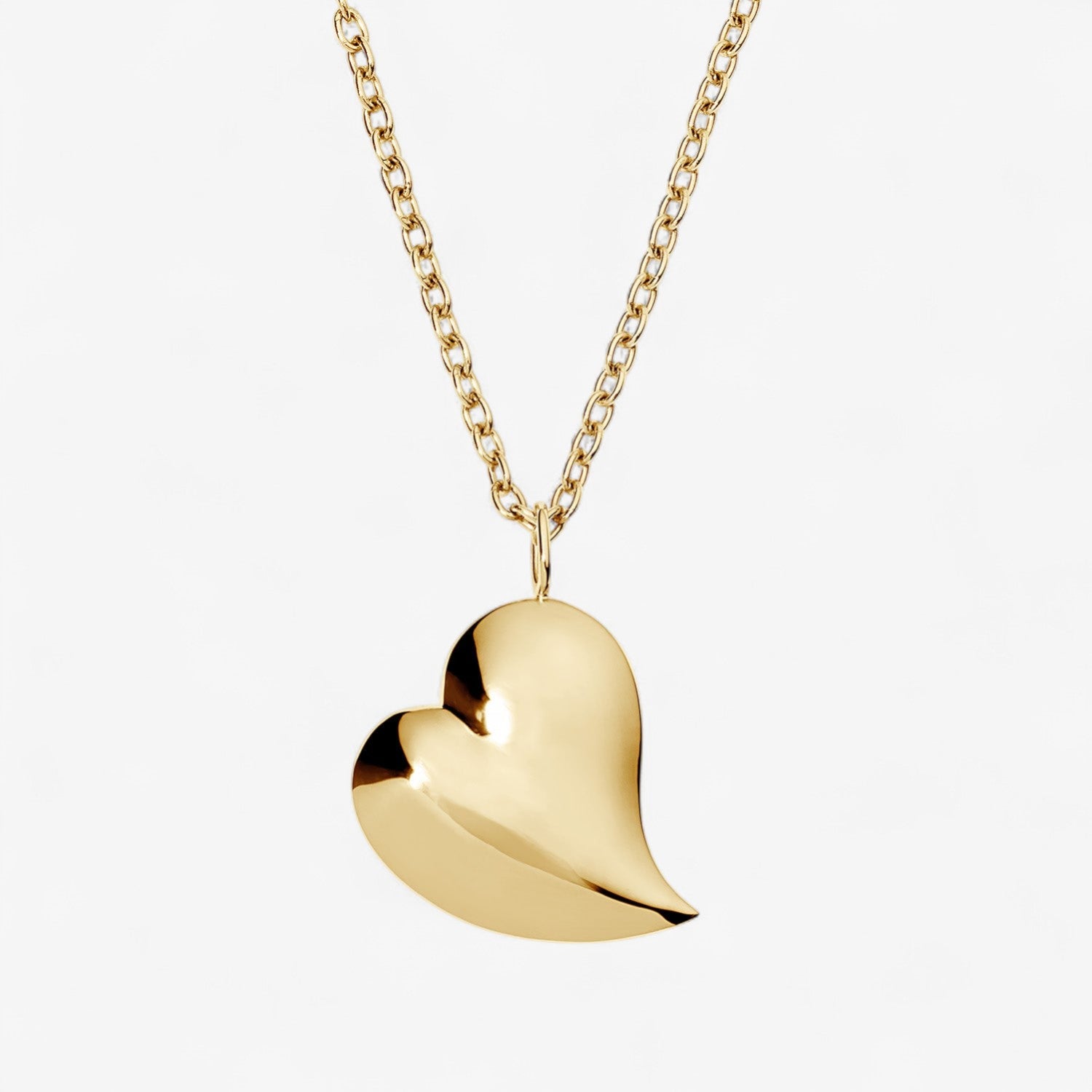 Sterling Silver Madison Medium Heart Necklace