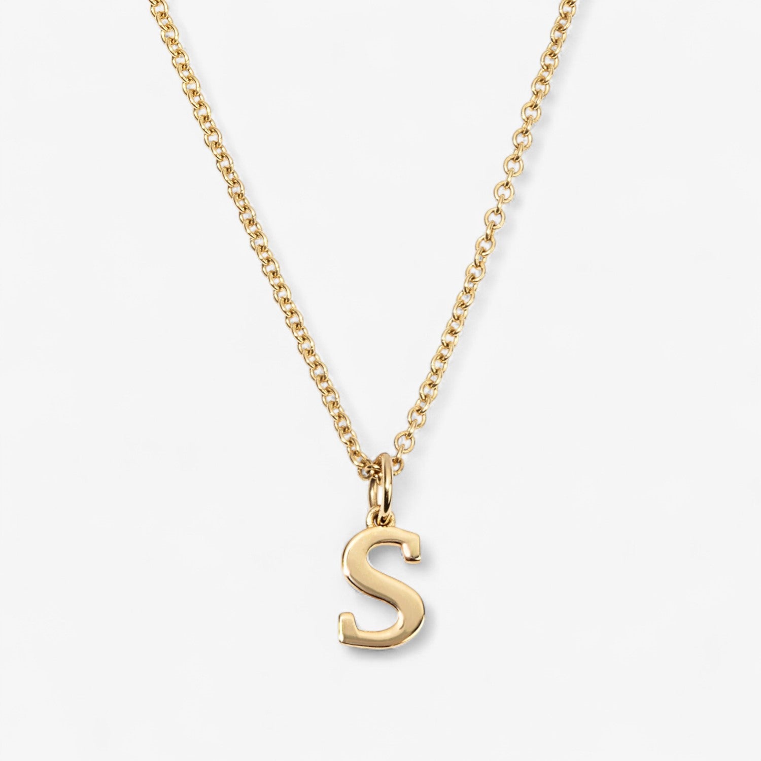 Small Gold Initial Pendant
