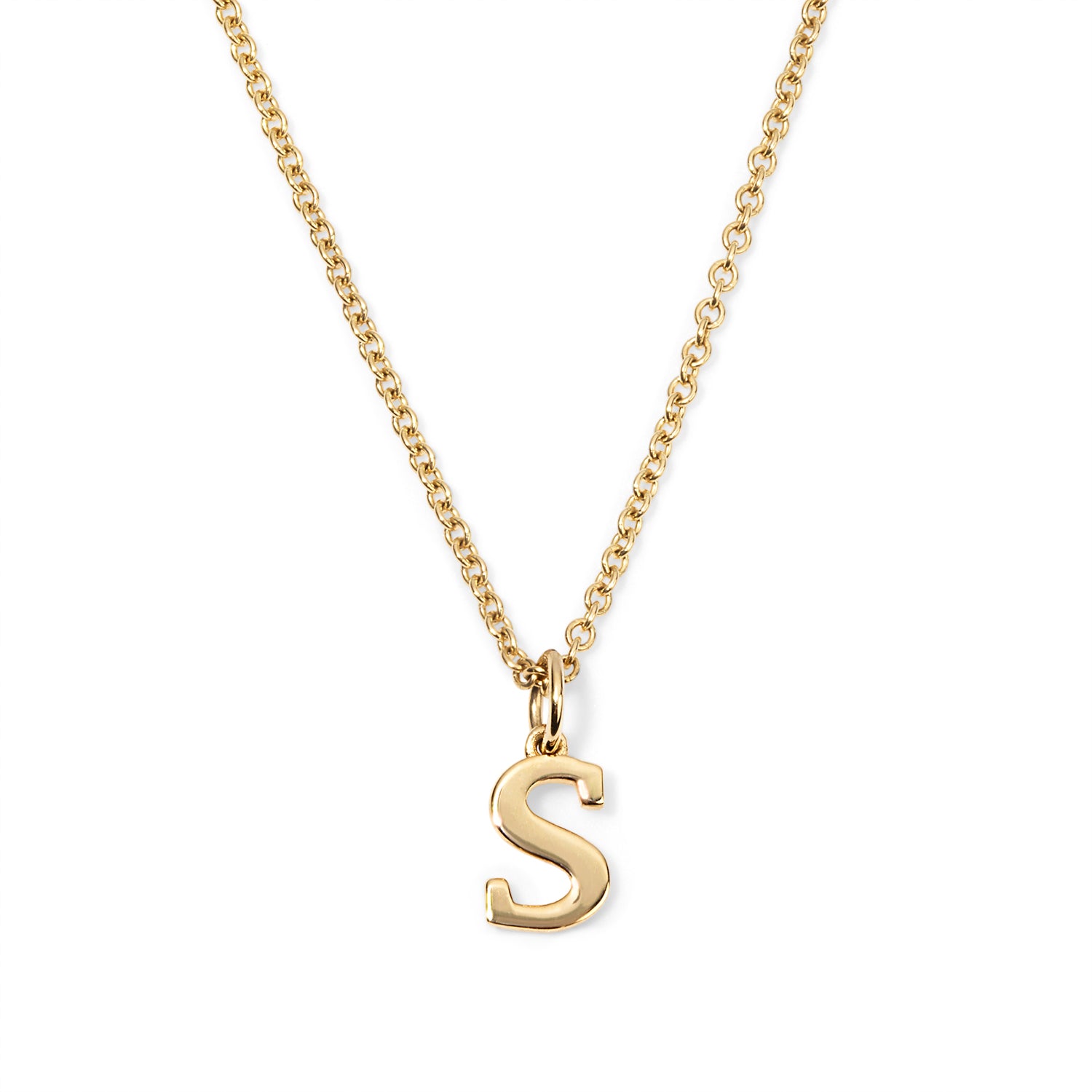 Sterling Silver Small Initial Pendant