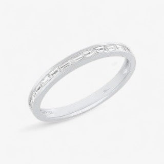 Ivy Baguette Band 14K White Gold