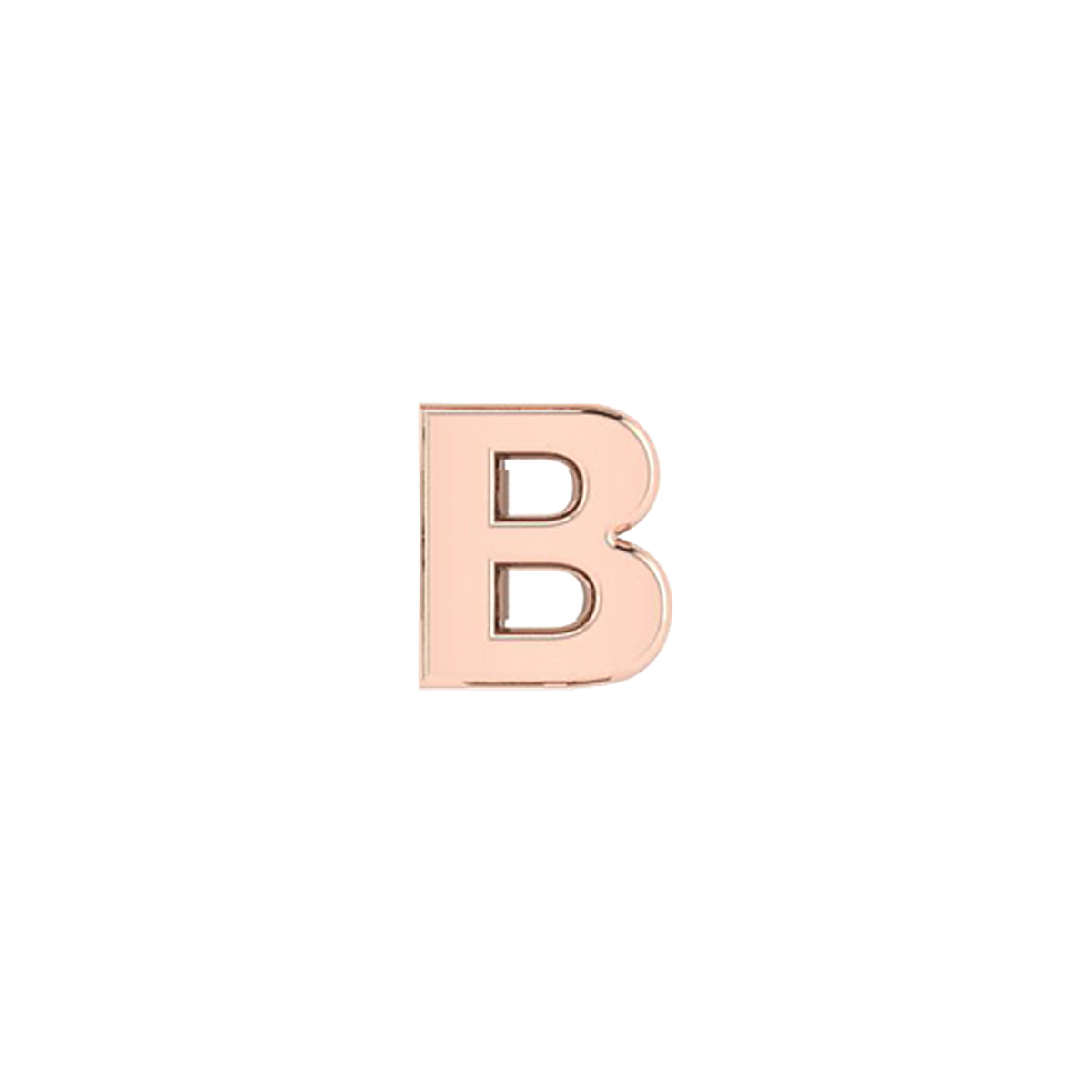 Petite Slider Solid Letter B Charm