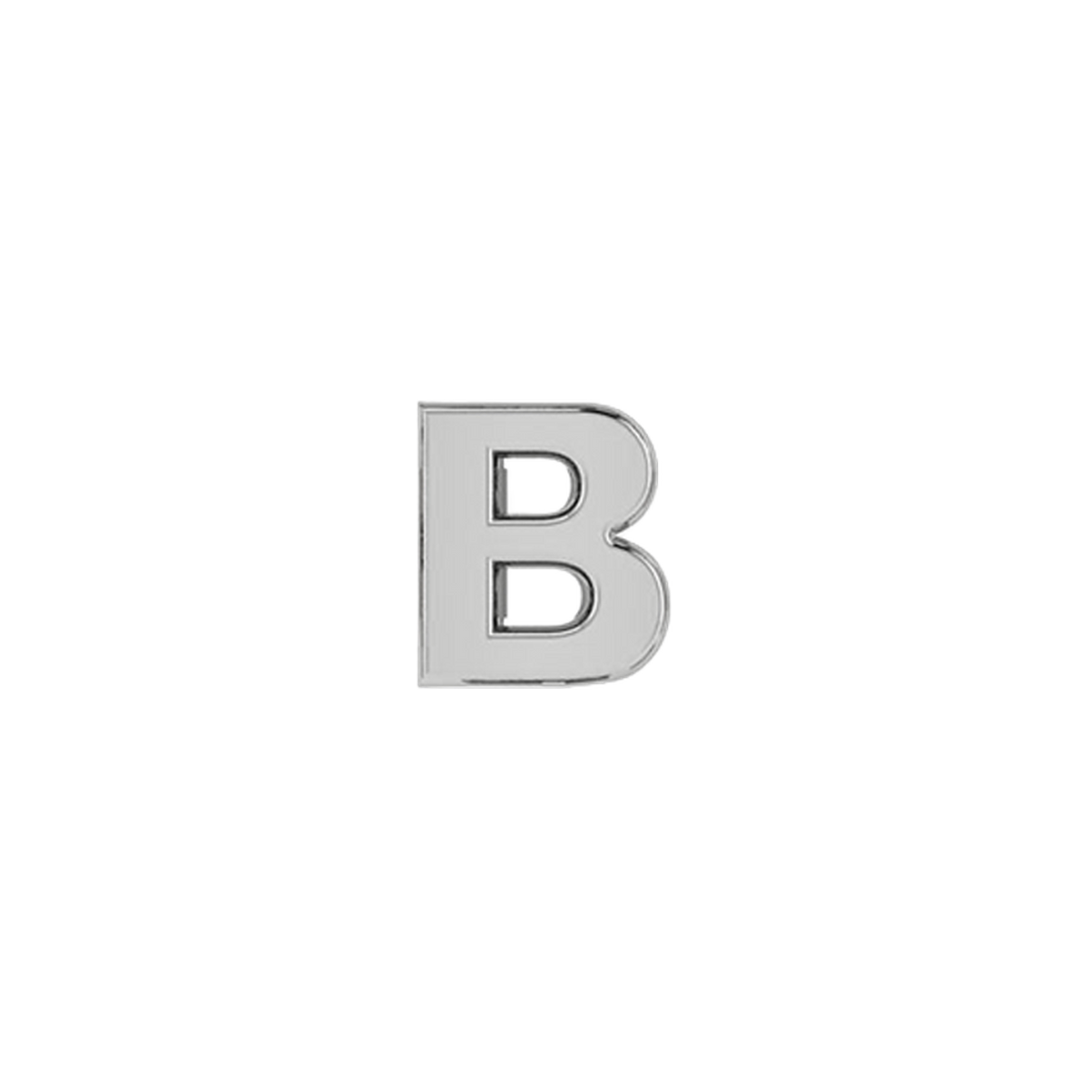 Petite Slider Solid Letter B Charm