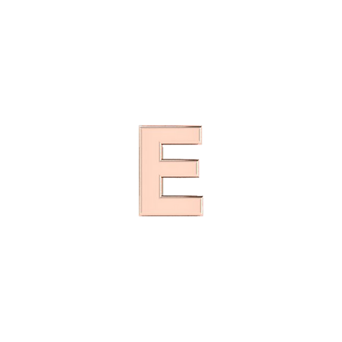 Petite Slider Solid Letter E Charm