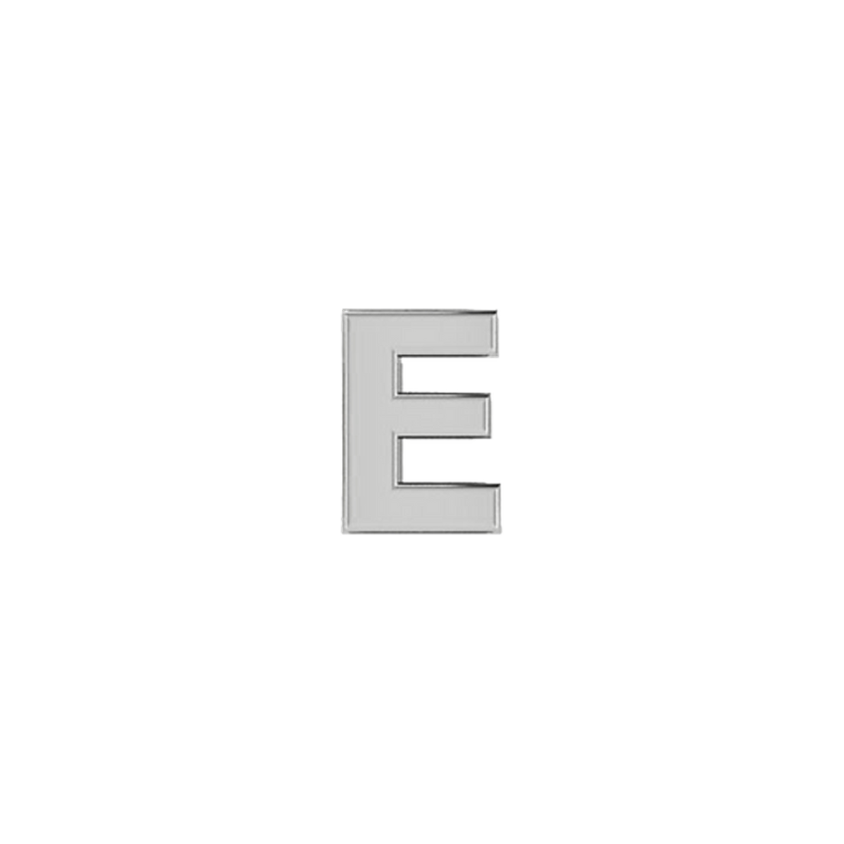 Petite Slider Solid Letter E Charm