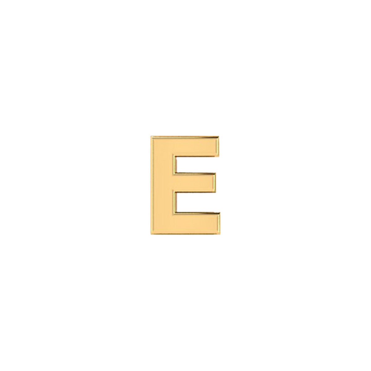 Petite Slider Solid Letter E Charm