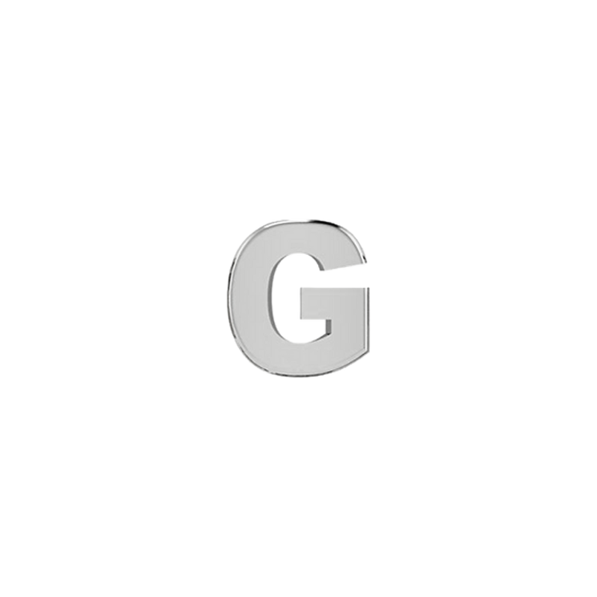 Petite Slider Solid Letter G Charm