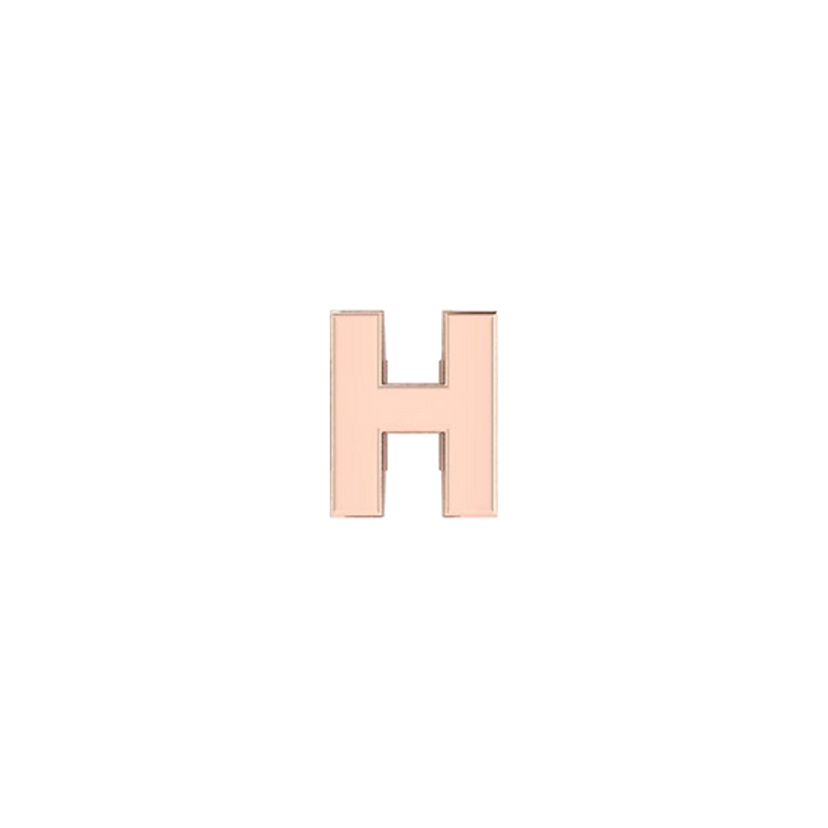 Petite Slider Solid Letter H Charm
