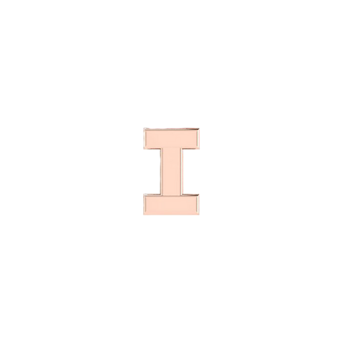 Petite Slider Solid Letter I Charm
