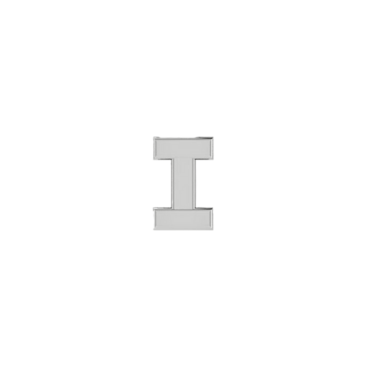 Petite Slider Solid Letter I Charm