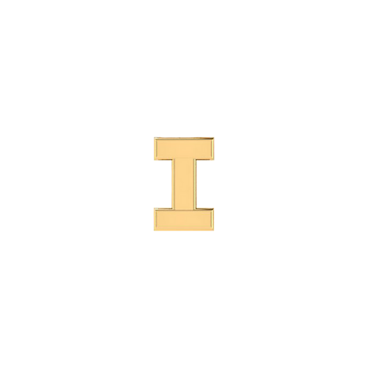 Petite Slider Solid Letter I Charm