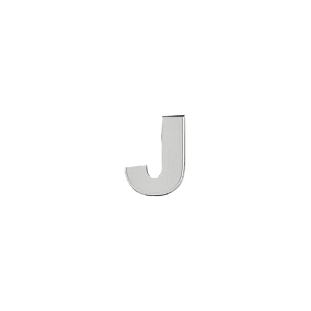 Petite Slider Solid Letter J Charm
