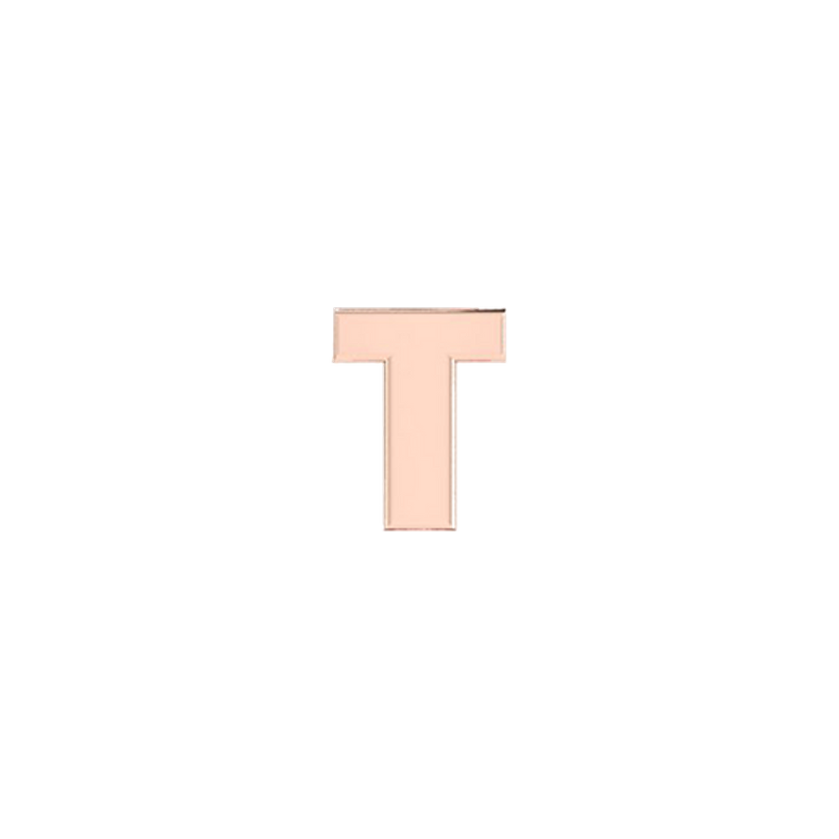 Petite Slider Solid Letter T Charm