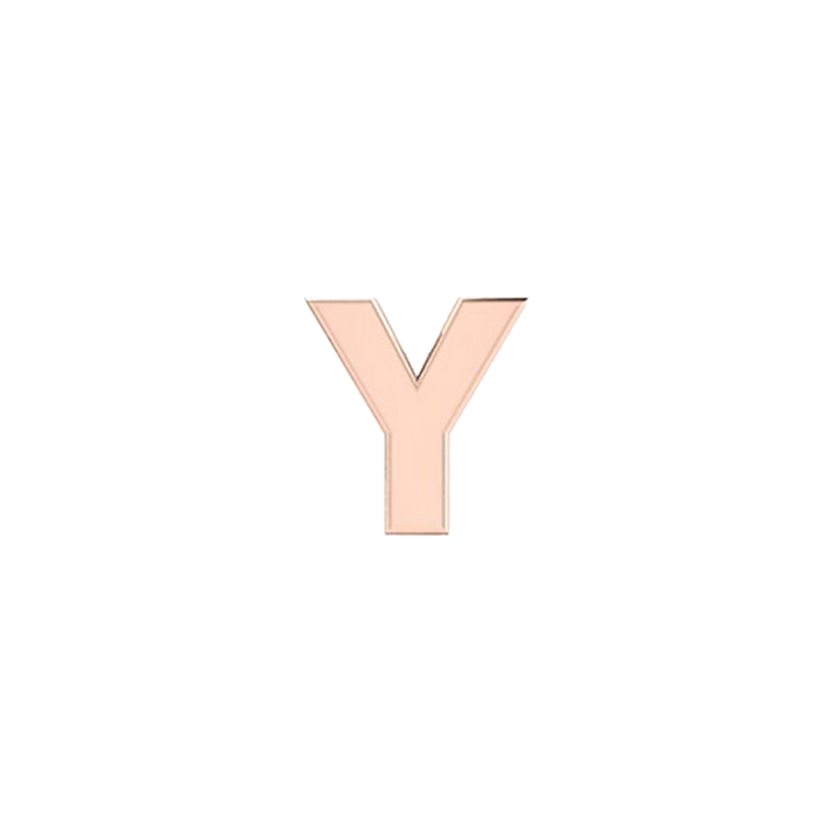 Petite Slider Solid Letter Y Charm
