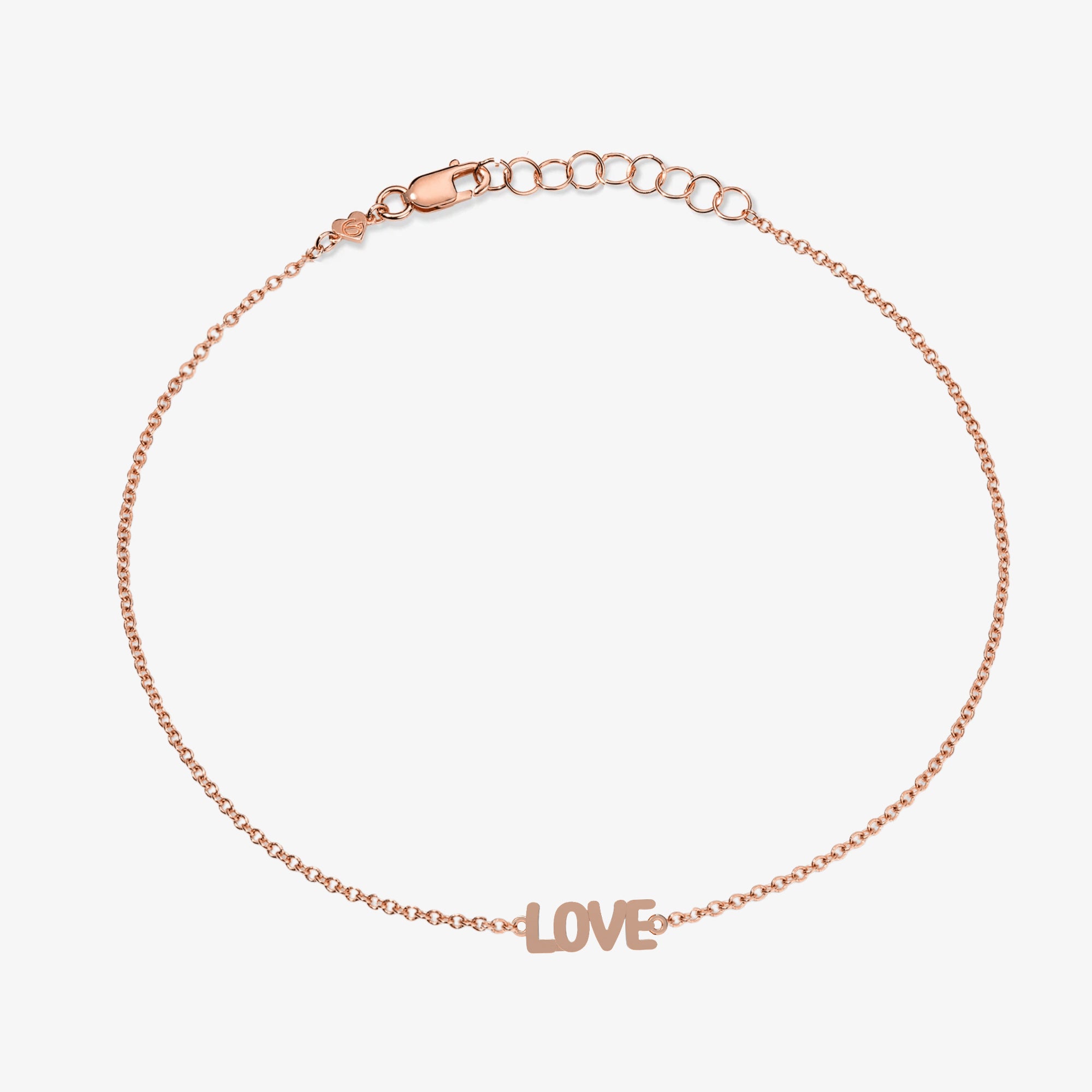 Bubble Talk Bracelet 14K Rose Gold LOVE