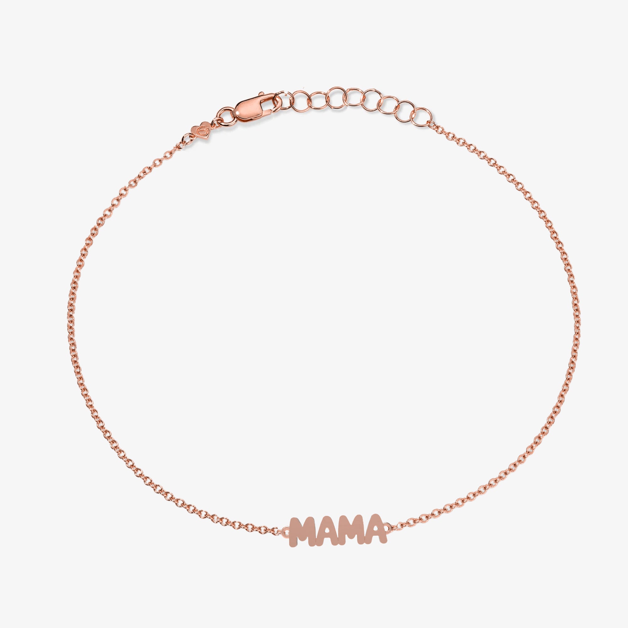Mama Bubble Bracelet 14K Rose Gold MAMA