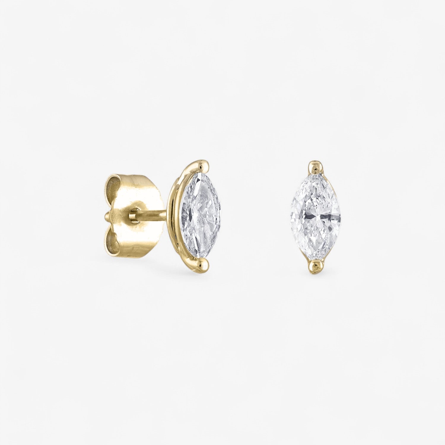 Signature Marquise Diamond Stud Earrings