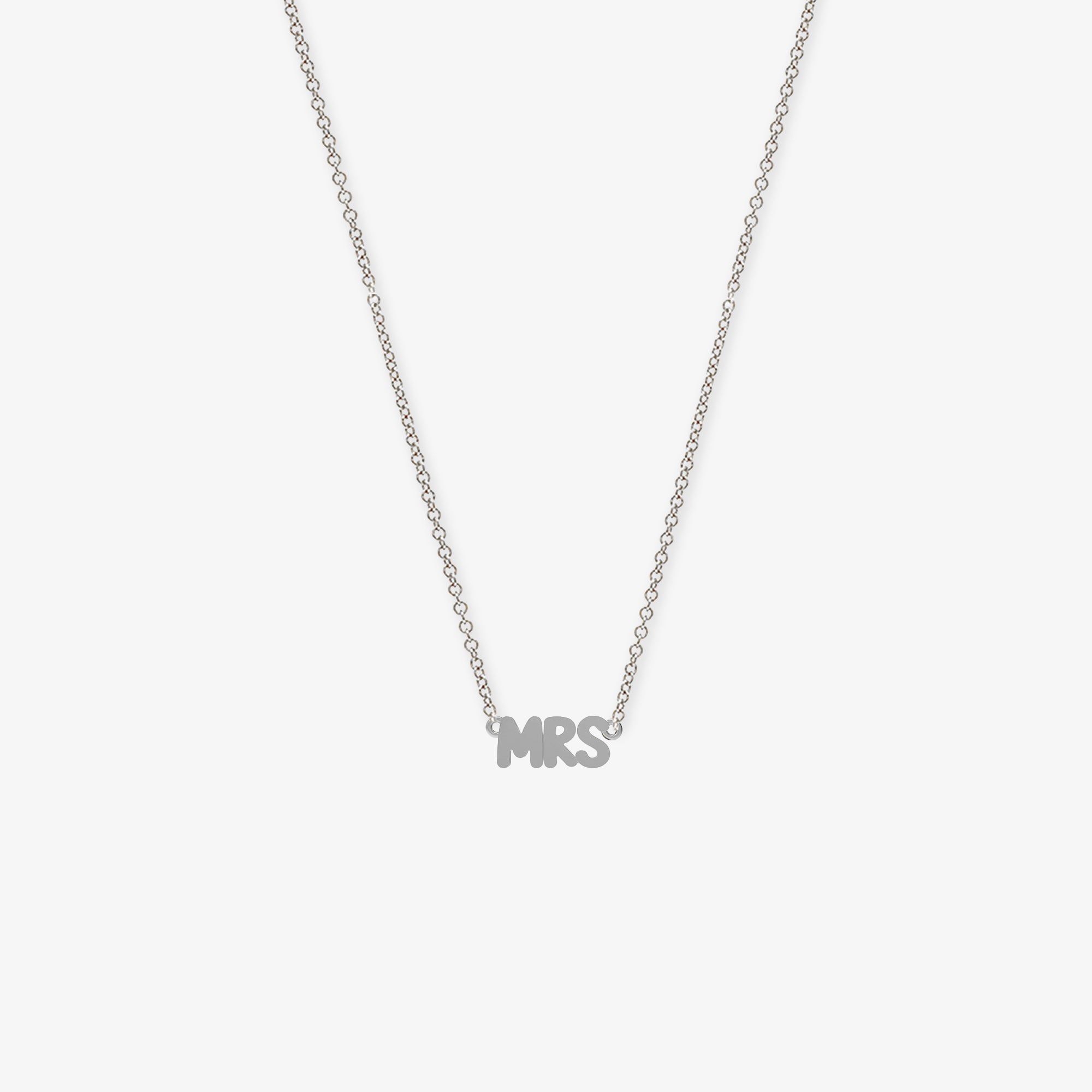 Bubble Talk Necklace 14K White Gold MRS