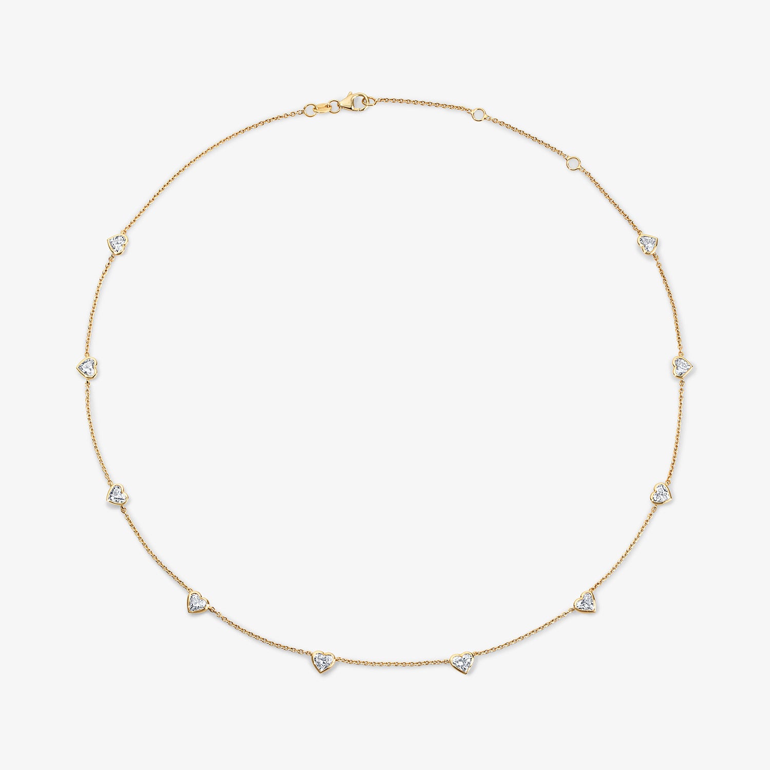 Margot Heart Shape Station Necklace