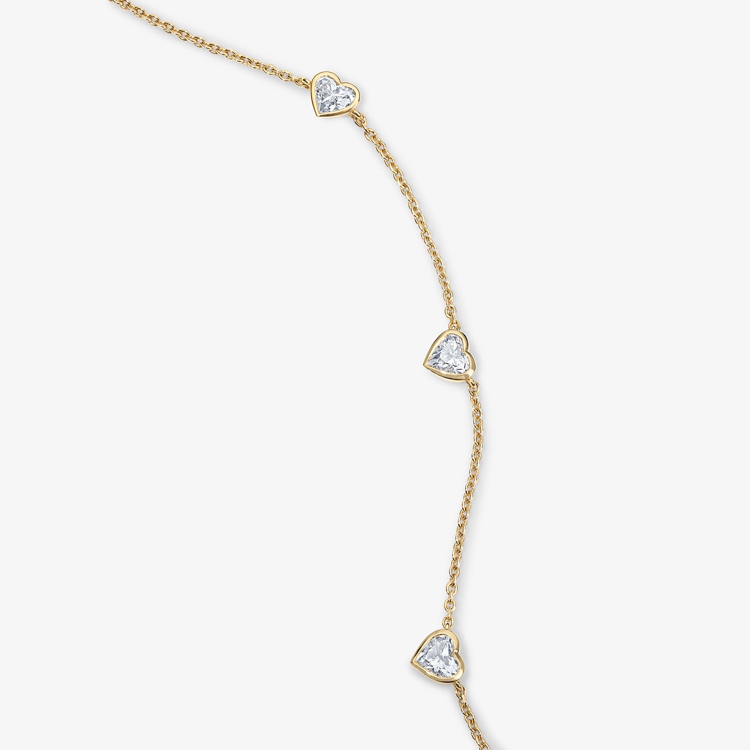 Margot Heart Shape Station Necklace