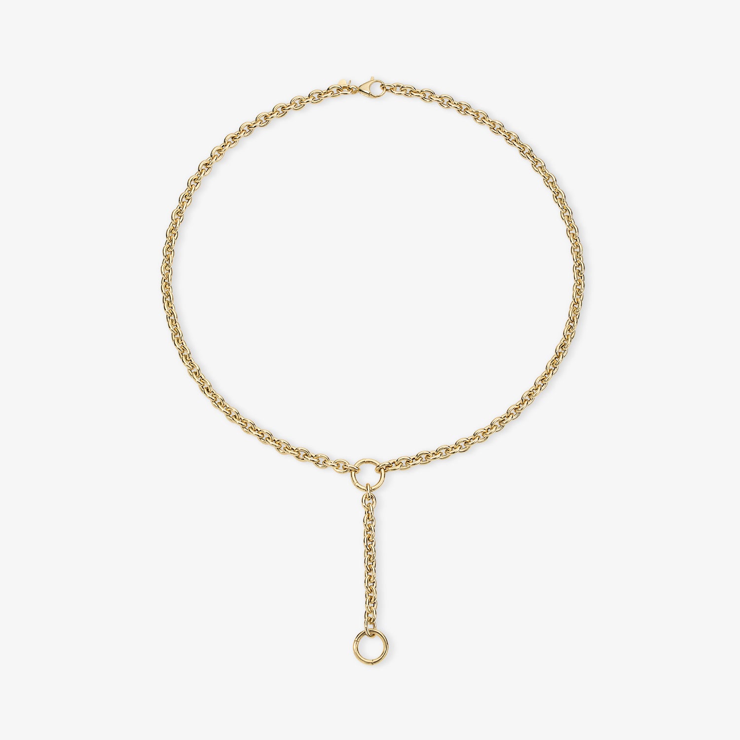 Cleo Oval Chain Lariat