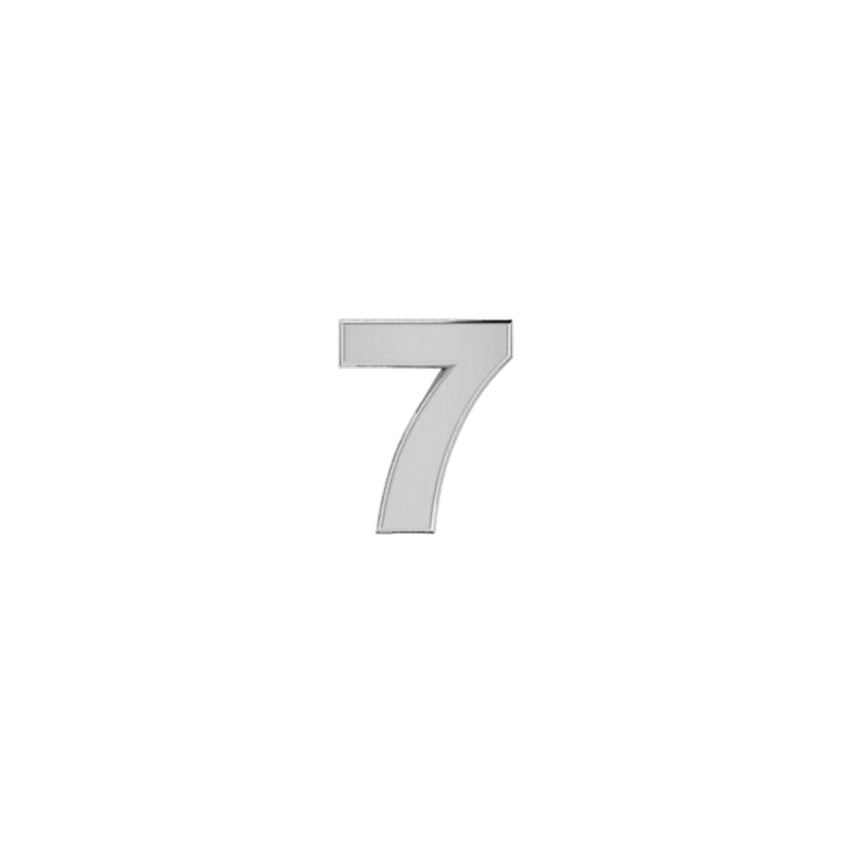 Petite Slider Solid Number 7 Charm