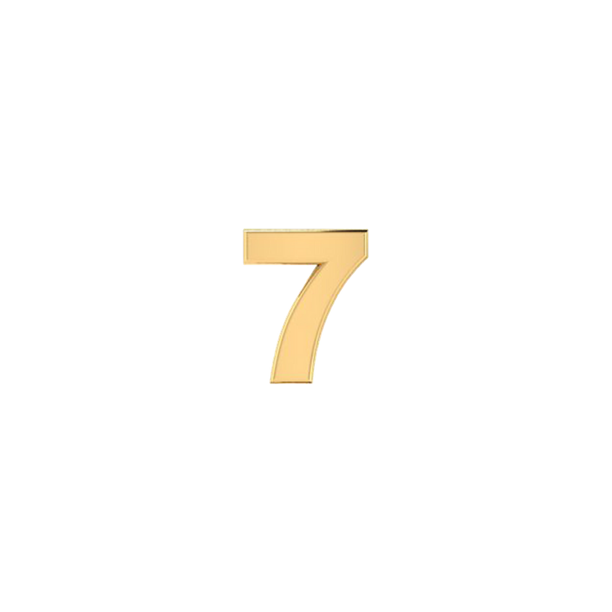 Petite Slider Solid Number 7 Charm