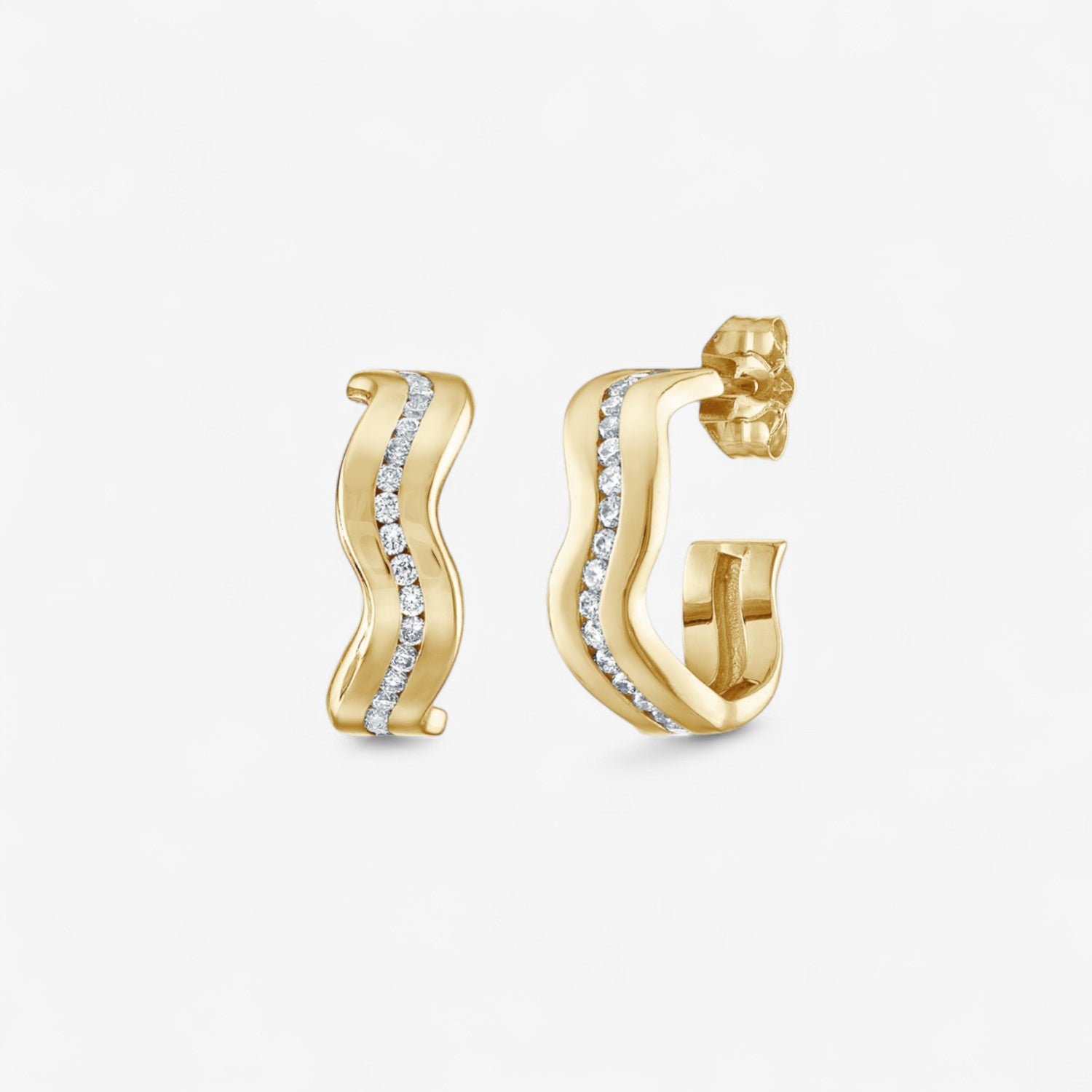 Capri Small Pave Hoops