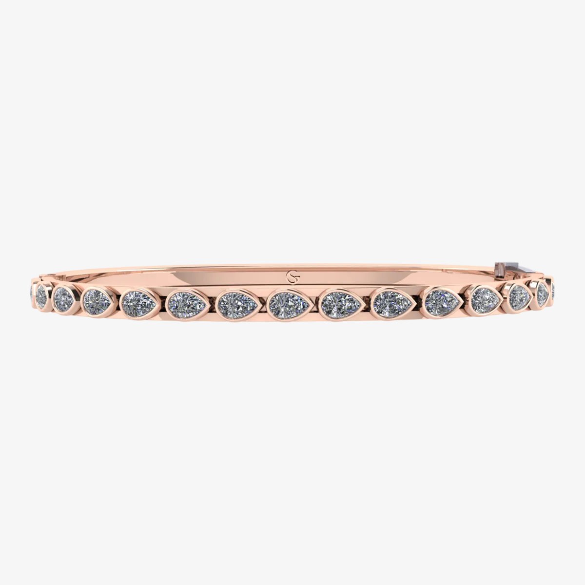 Petite Fancy Pear Slider Bangle™ 14K Rose Gold