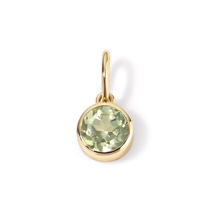 Small Birthstone Bezel Charm