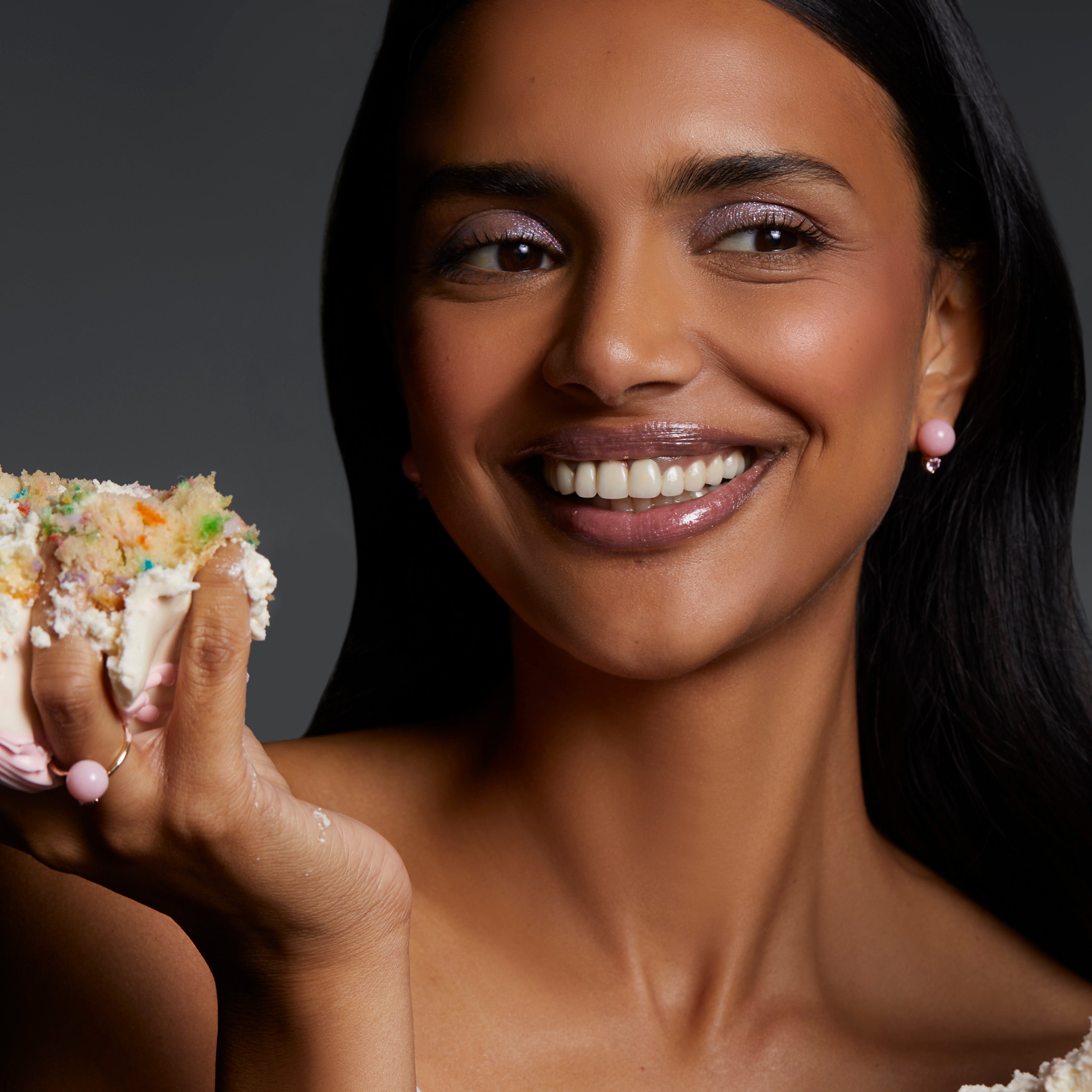 Grace Pink Opal and Sapphire Studs