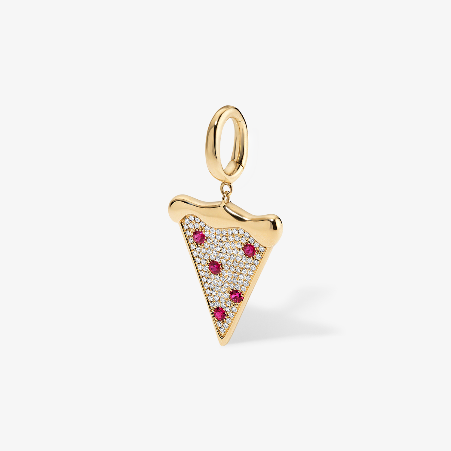 Large Token Pizza Slice Charm