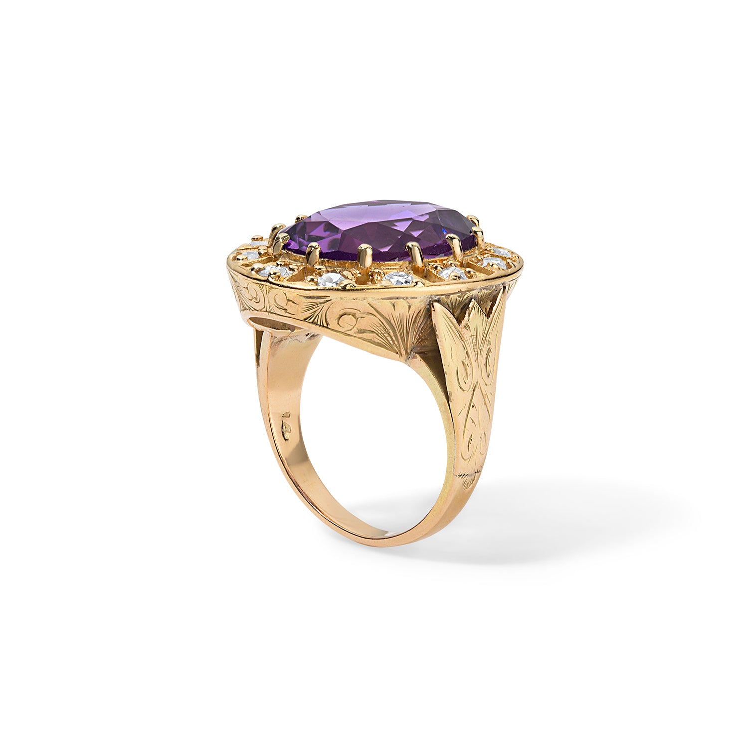 Amethyst Cocktail Ring