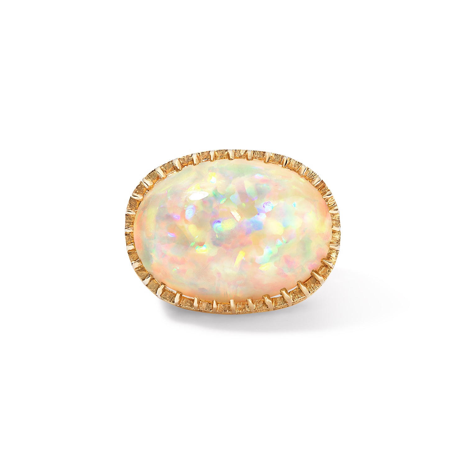 East-West Set Opal Cocktail Ring