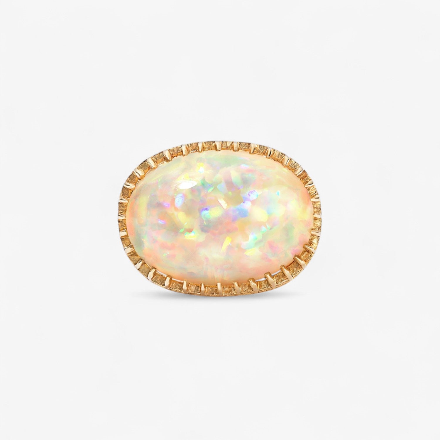 East-West Set Opal Cocktail Ring