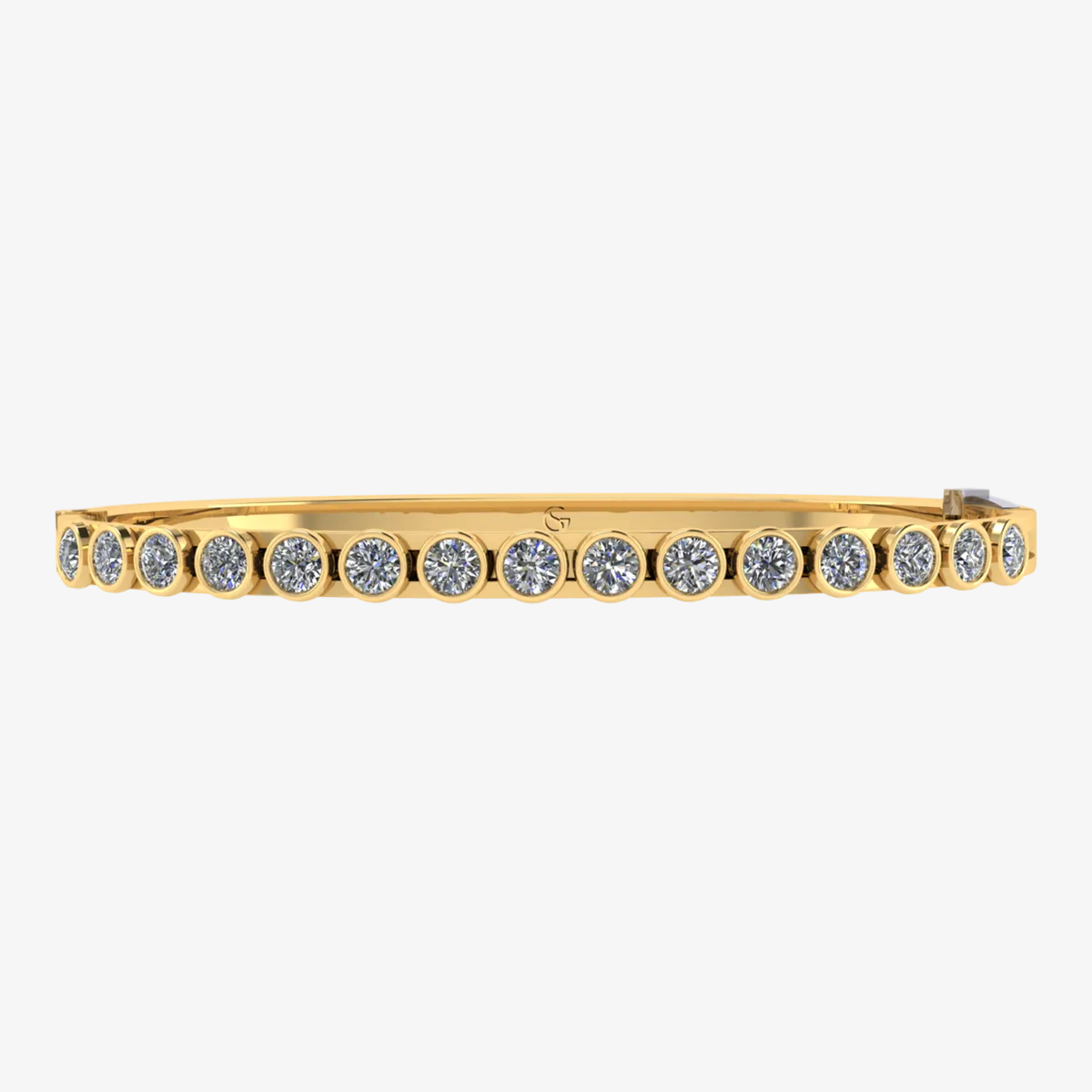 Petite Fancy Round Slider Bangle™ 14K Yellow Gold