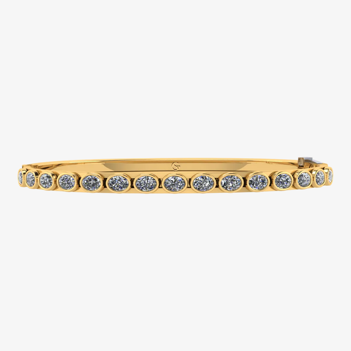 Petite Fancy Oval Slider Bangle™ 14K Yellow Gold