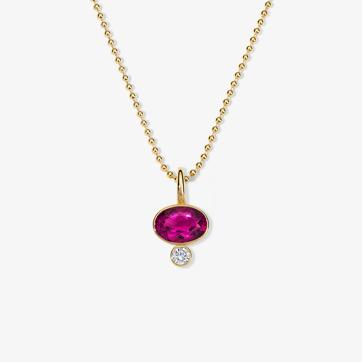 Coco Candy Rubellite Oval Charm