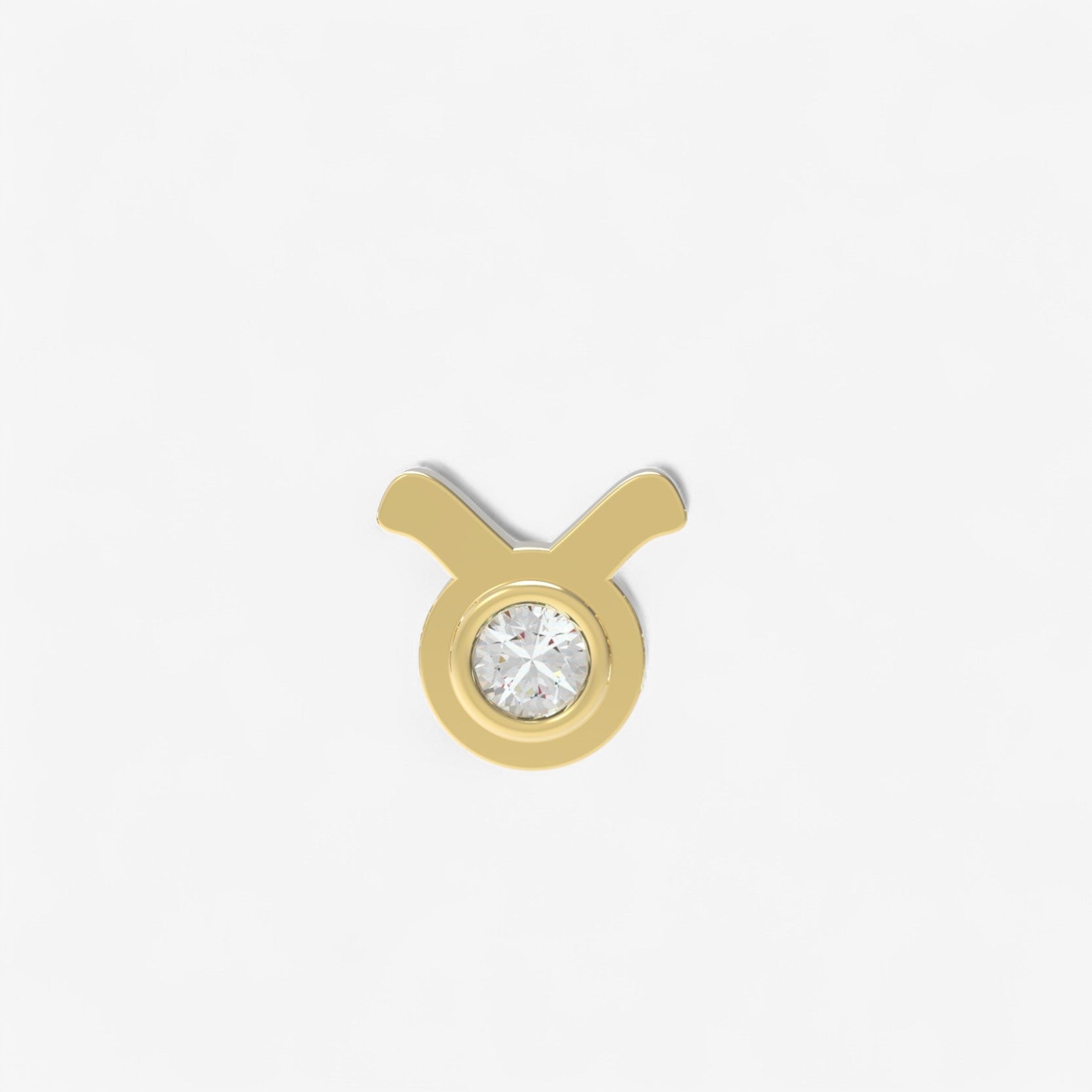 Sterling Silver Small Zodiac Stud Earring