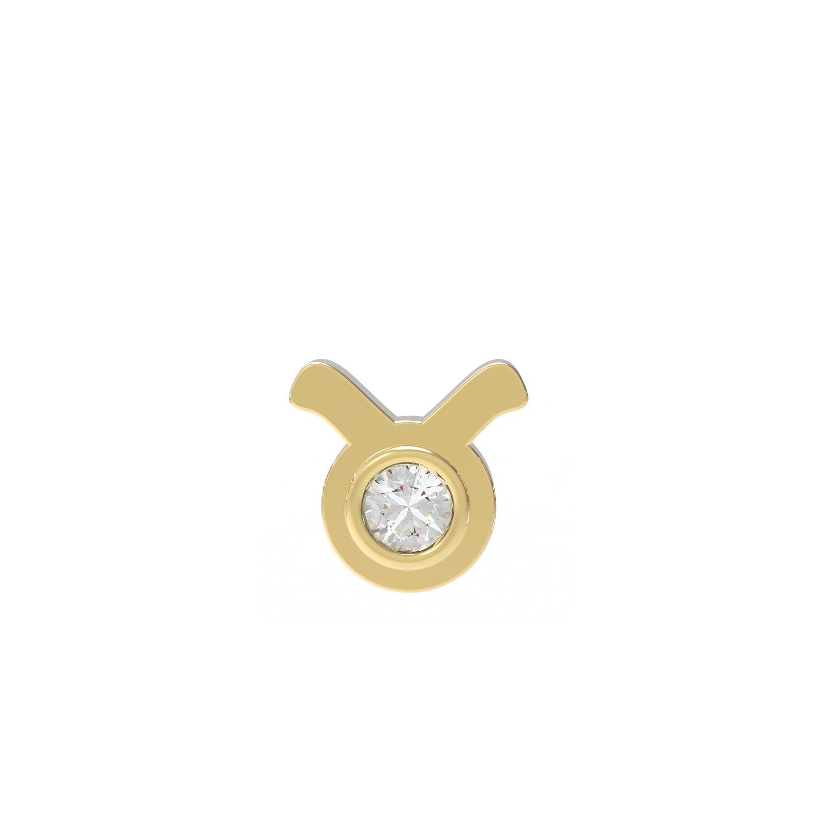 Small Zodiac Stud Earring