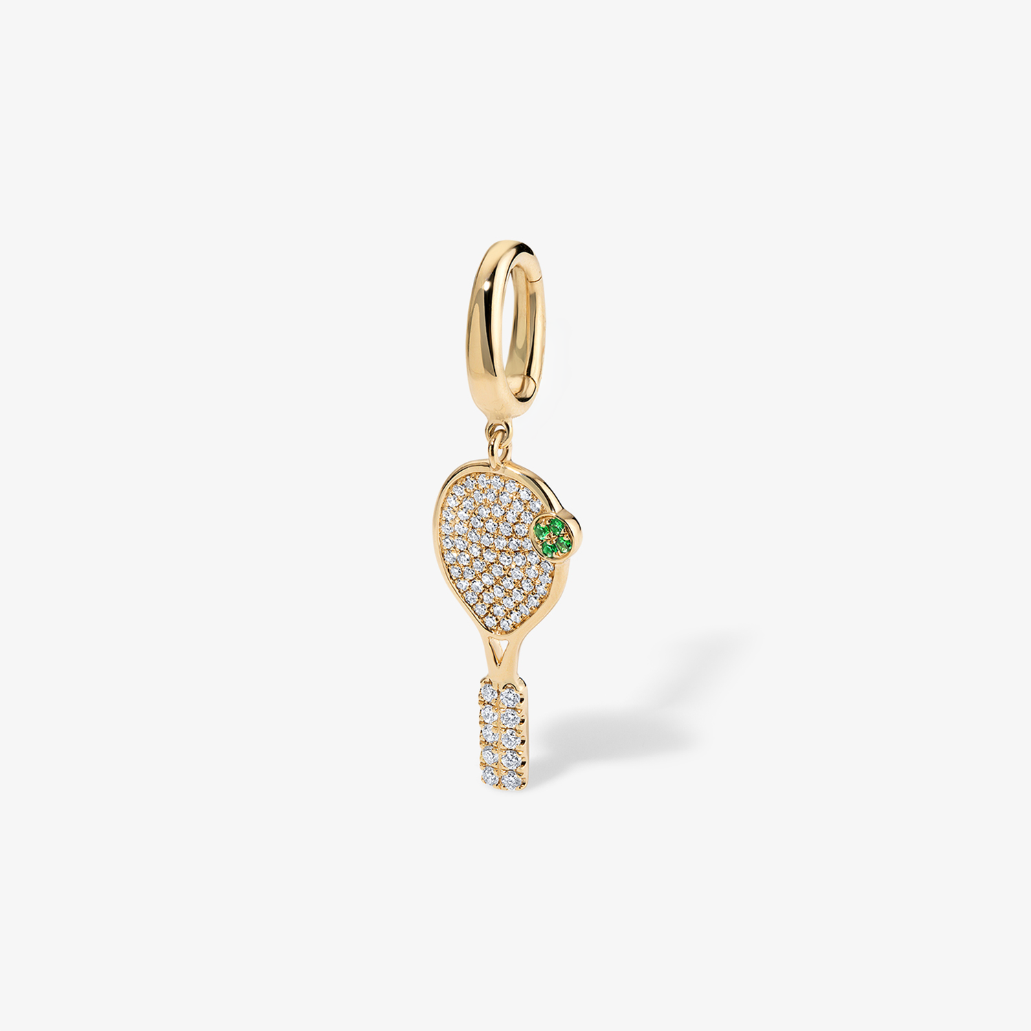 Large Token Tennis Racquet Charm