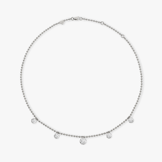 Coco Lab Round Diamond Shaker Necklace