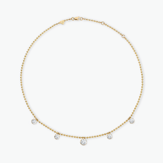 Coco Lab Round Diamond Shaker Necklace