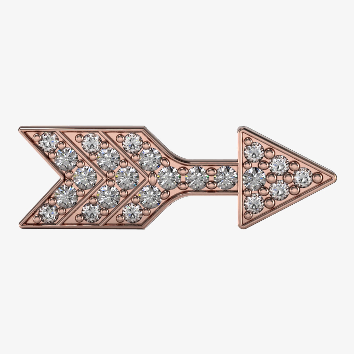 Kelly Arrow Slider Charm 18K Rose Gold