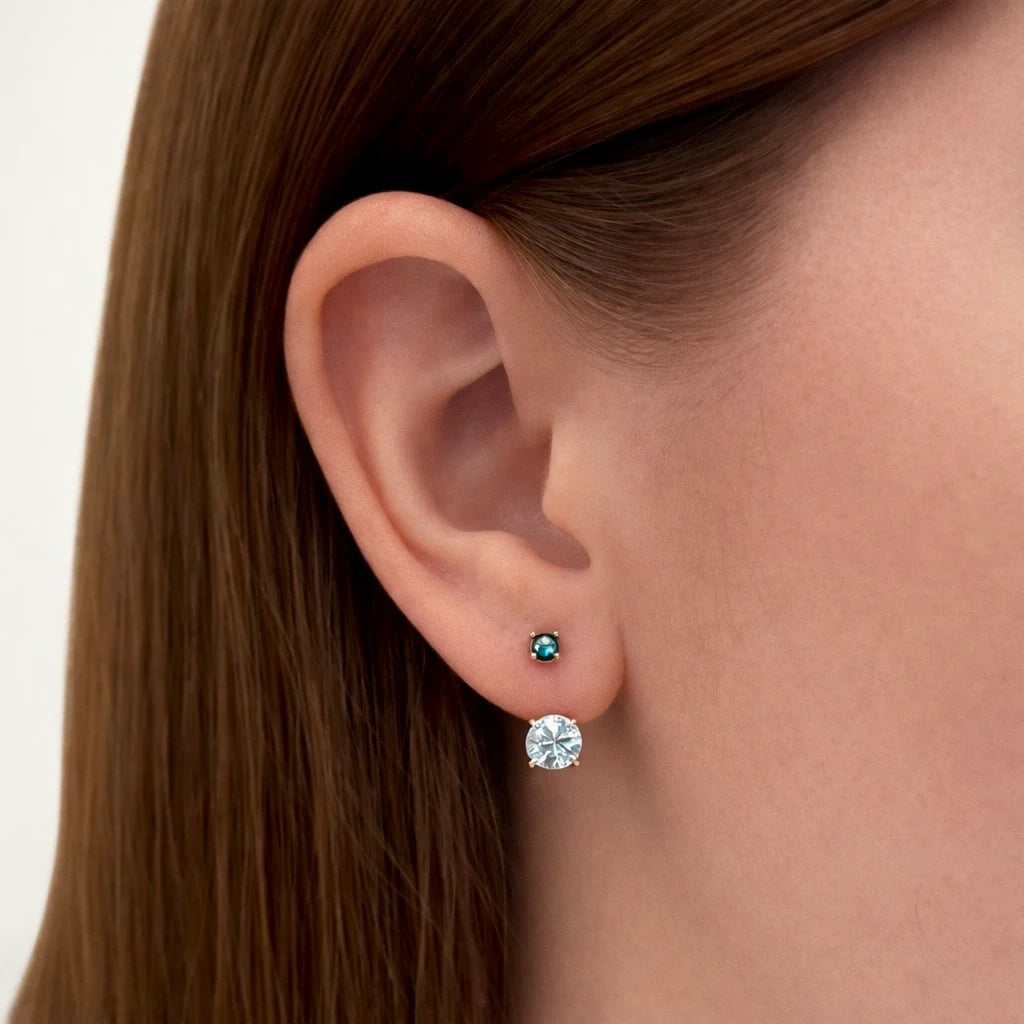 Vault Sale: Confetti Blue Topaz Ear Jacket