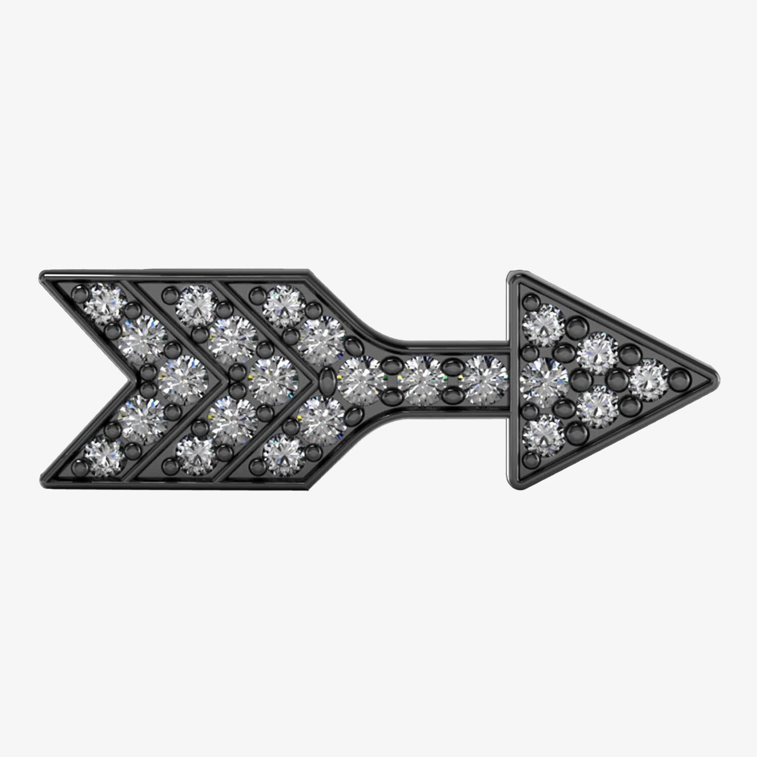 Kelly Arrow Slider Charm Black Rhodium