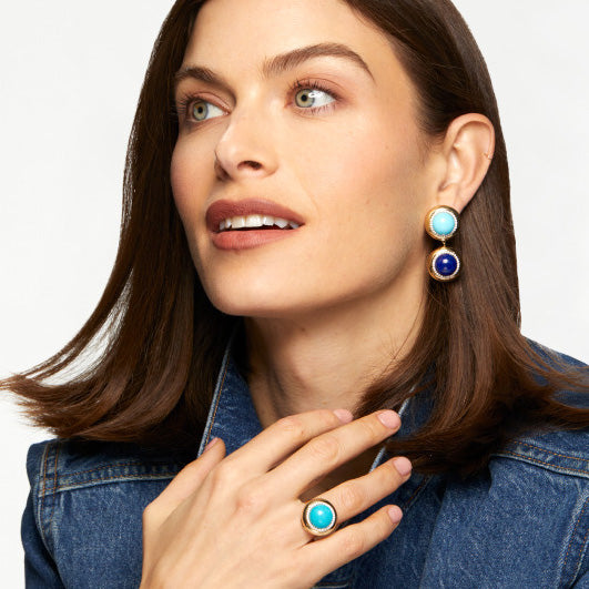 Large Cabochon Candy Button Ring